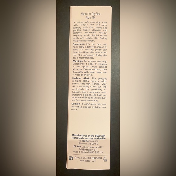 SKINBETTER Science Refining Foam Cleanser 5 oz 148 ML BRAND NEW in Box - Picture 3 of 4